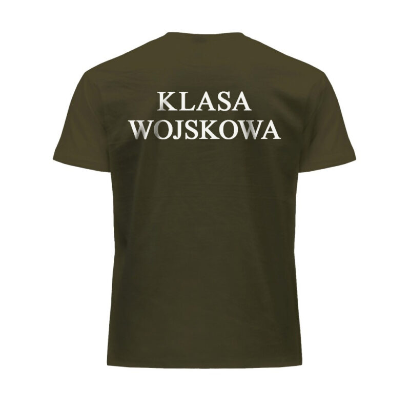 T-shirt Khaki + nadruk tył