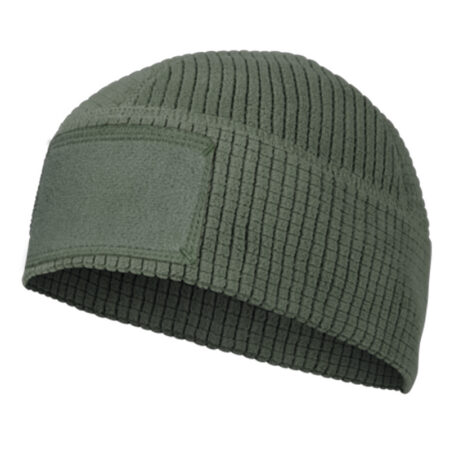 Czapka Range Beanie - Grid Fleece - Olive Green